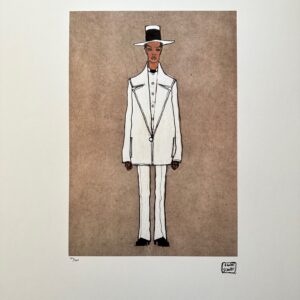 Homme au Costume Blanc - Egon Schiele