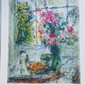 La Coupe de Fruits au Bouquet de Fleurs - Marc Chagall