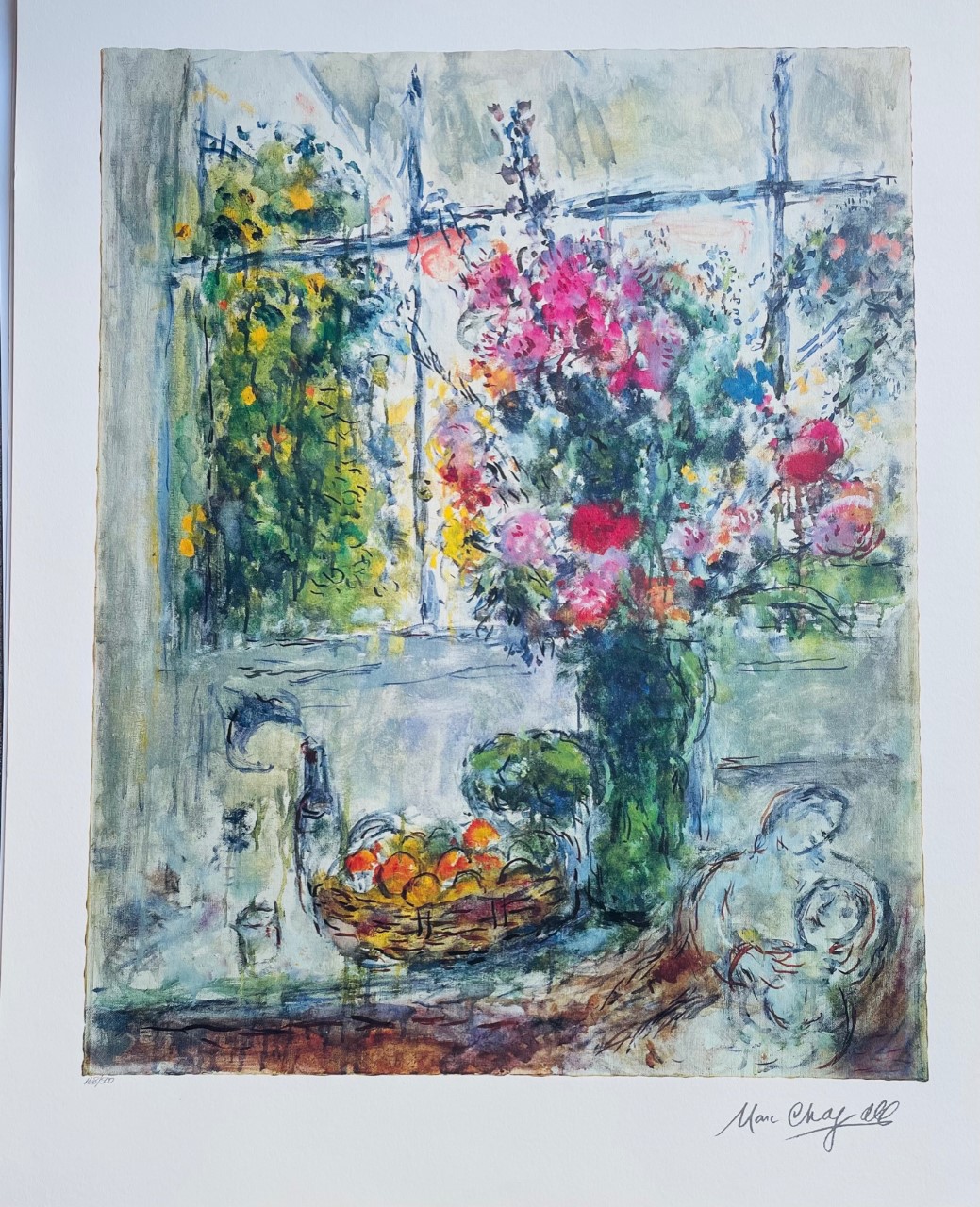 La Coupe de Fruits au Bouquet de Fleurs - Marc Chagall – Image 1
