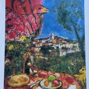 Les Amoureux A la Colombe Rouge - Chagall Marc