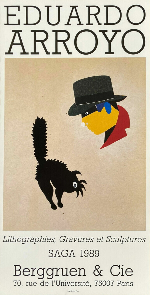 Homme au Chapeau Noir - Eduardo Arroyo