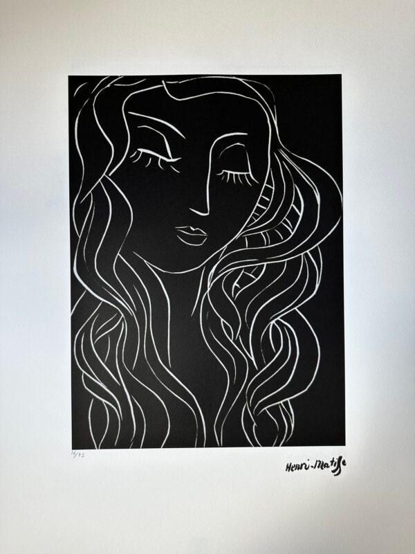 Jeune Fille aux Cheveux Long - Matisse Henri