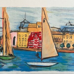 Depart des Voiliers du Port D'honfleur - Raoul Dufy