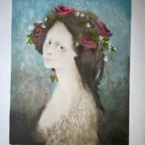Jeune Fille A la Couronne Fleurie - André Braunecker