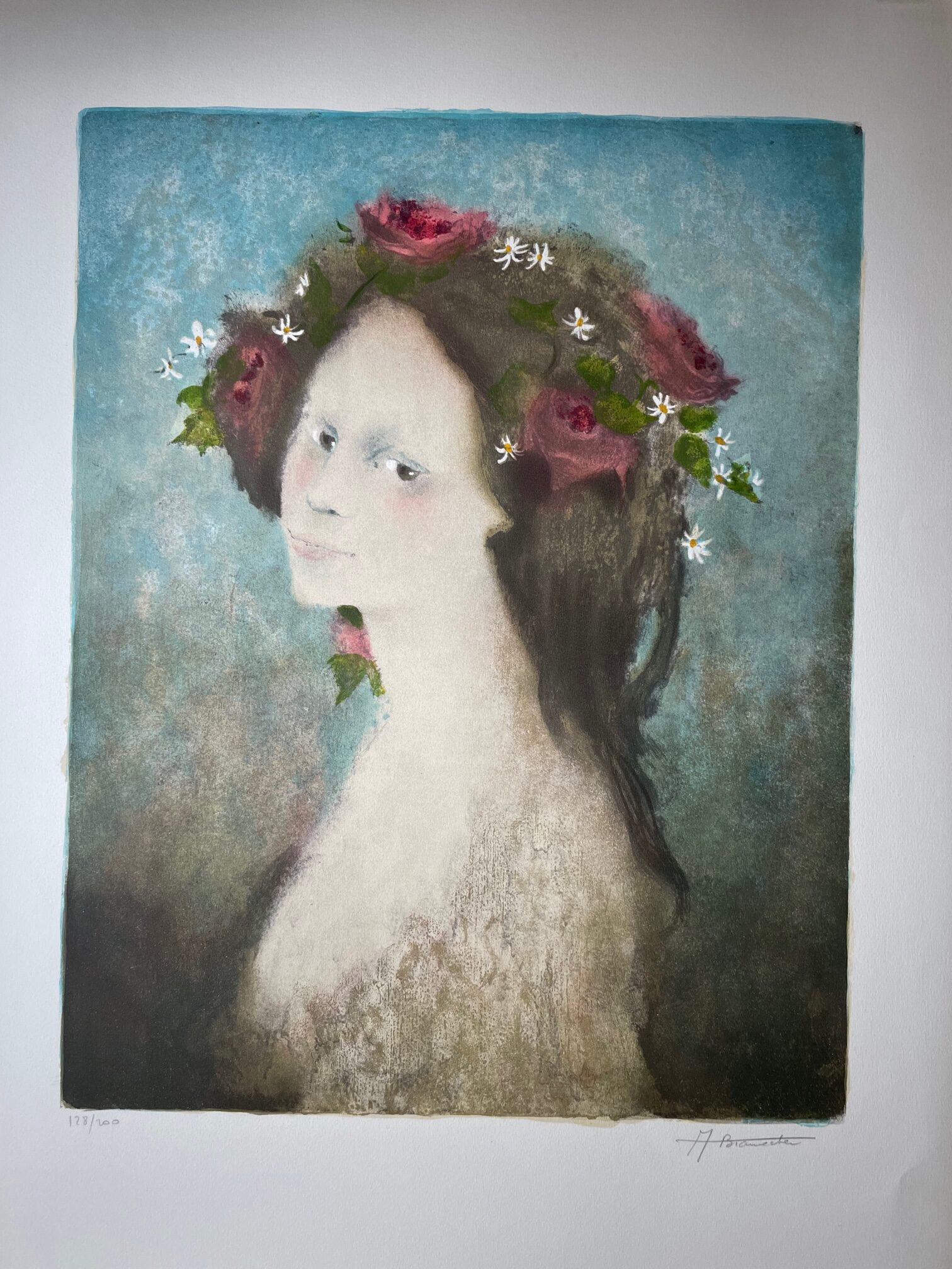 Jeune Fille A la Couronne Fleurie - André Braunecker – Image 1