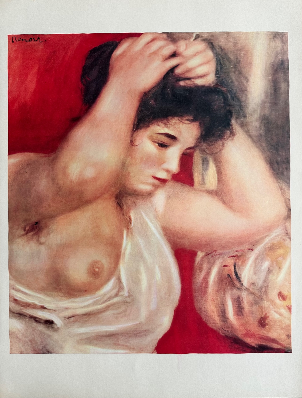 Femme Peignant Ses Cheveux - Pierre-Auguste Renoir – Image 1
