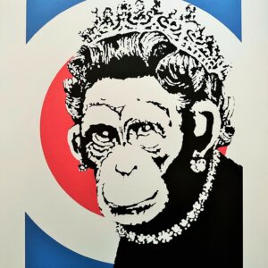 Queen Of Monkeys - Banksy