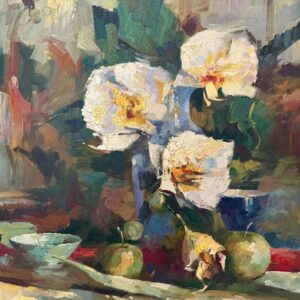 Bouquet de Fleurs Colorées - 20E Eeuw Ecole Moderne