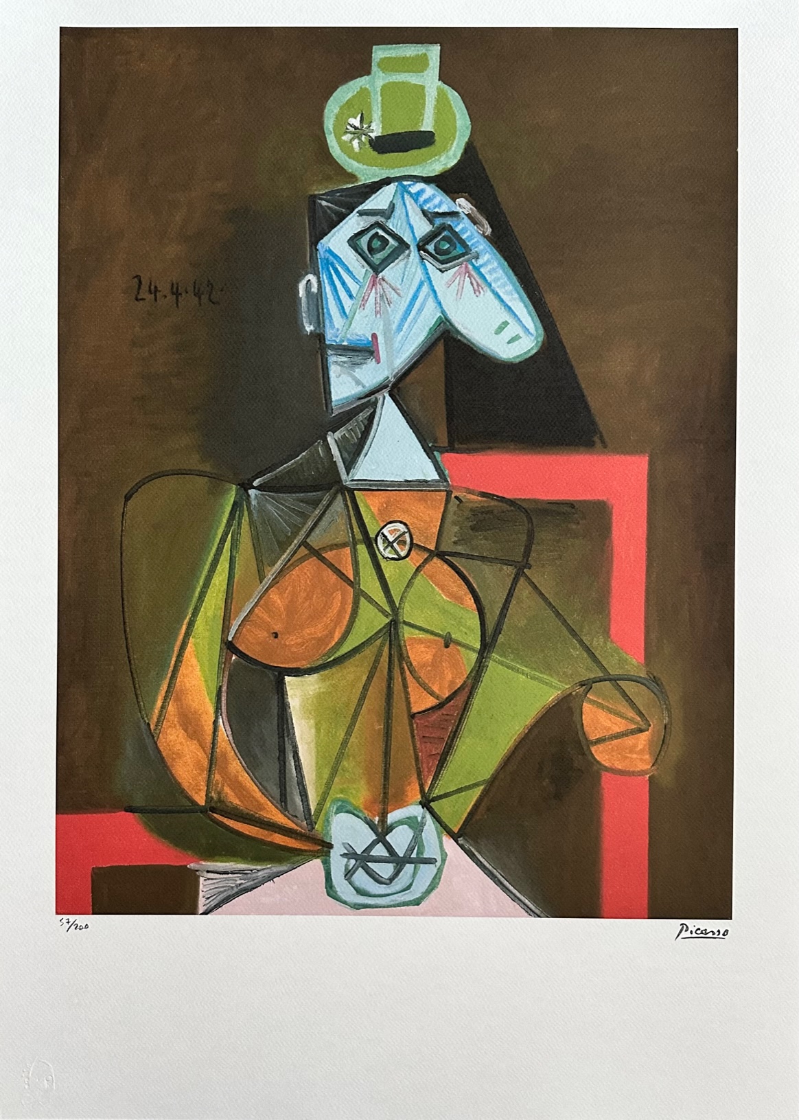 Femme Assise dans un Fauteuil - Pablo Picasso – Image 1