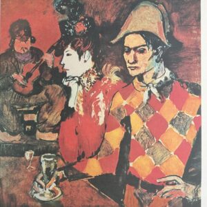 Autoportrait D'un Arlequin au Café - Pablo Picasso