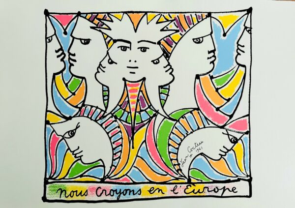 Nous Croyons en L’europe Iii 1961 - Jean Cocteau