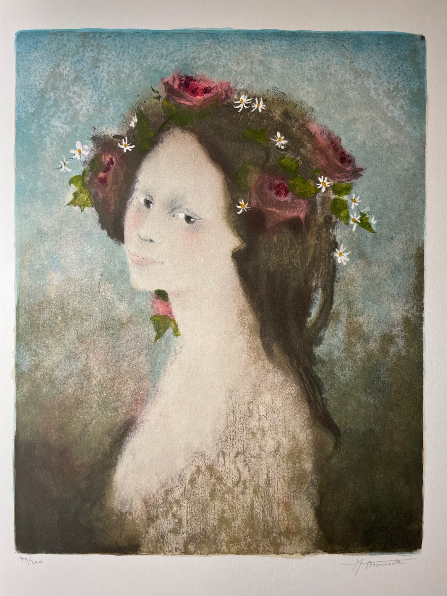 Jeune Fille A la Couronne Fleurie - André Braunecker – Image 1
