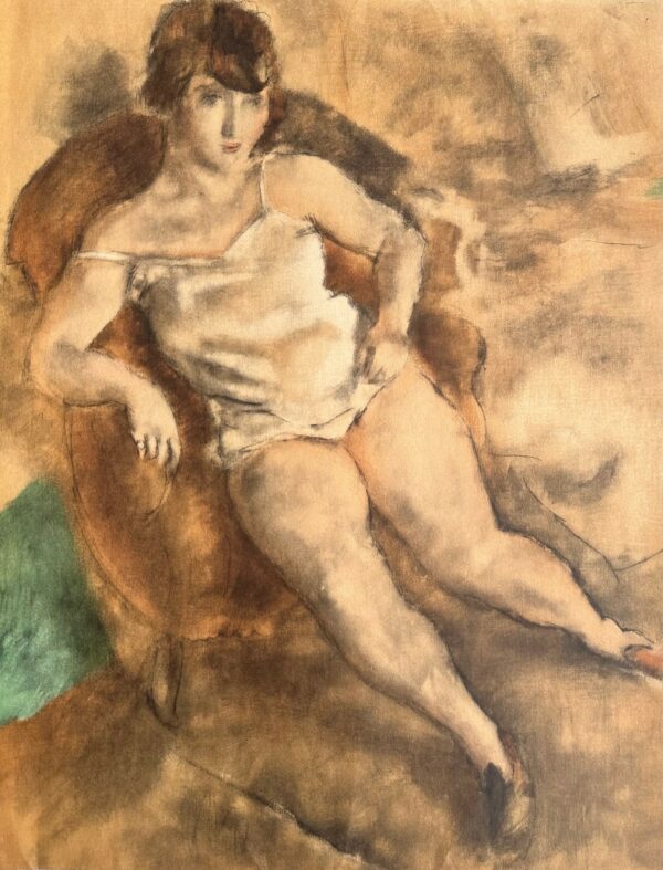 Femme Nue Assise - Pascin Jules Pincas Dit