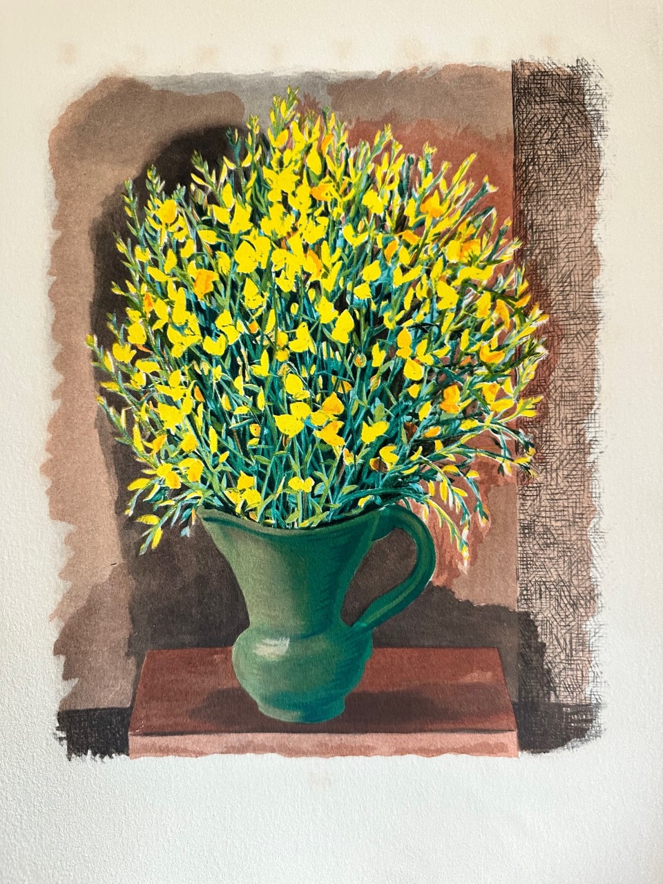 Bouquet de Fleurs des Champs Jaunes - Moïse Kisling – Image 1