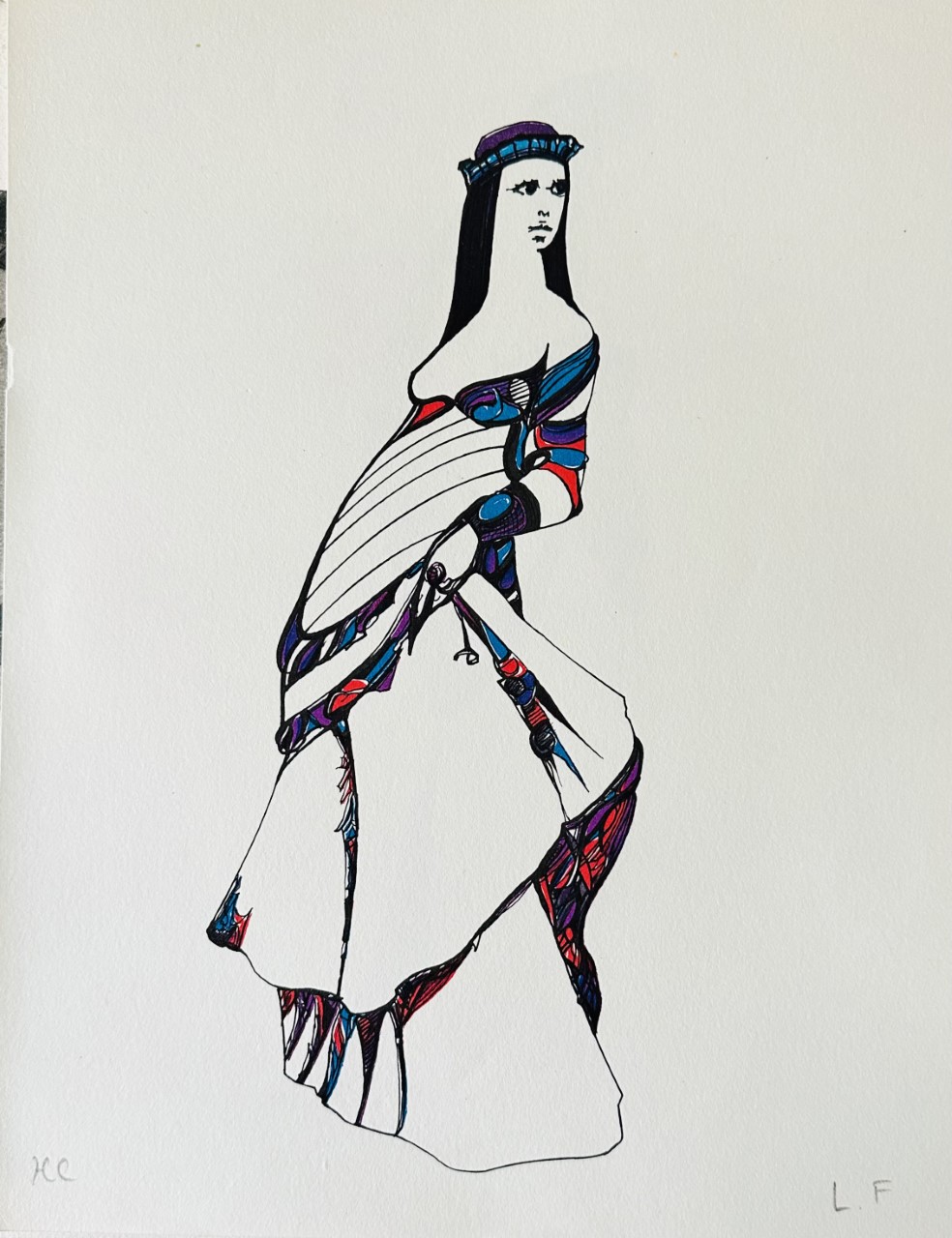 Femme À la Robe - Léonor Fini – Image 1