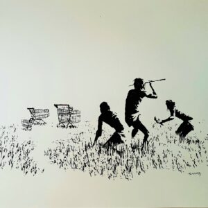 Chasseurs de Chariots - Banksy
