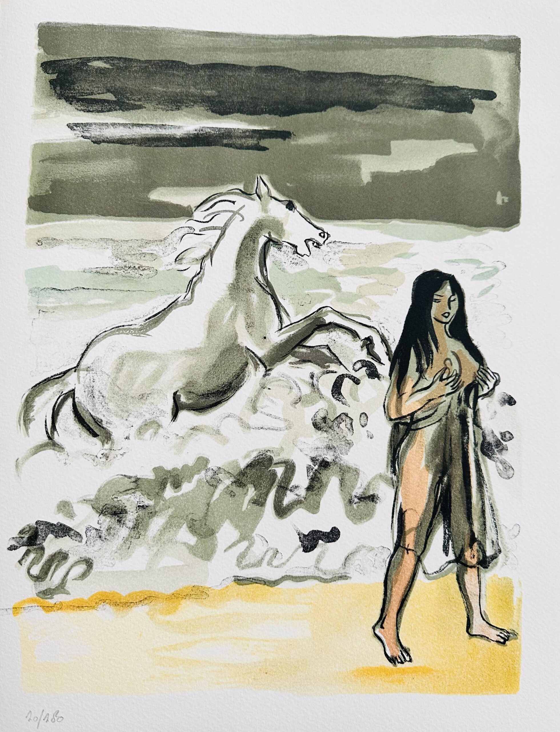Nu et Cheval - Yves Brayer – Image 1