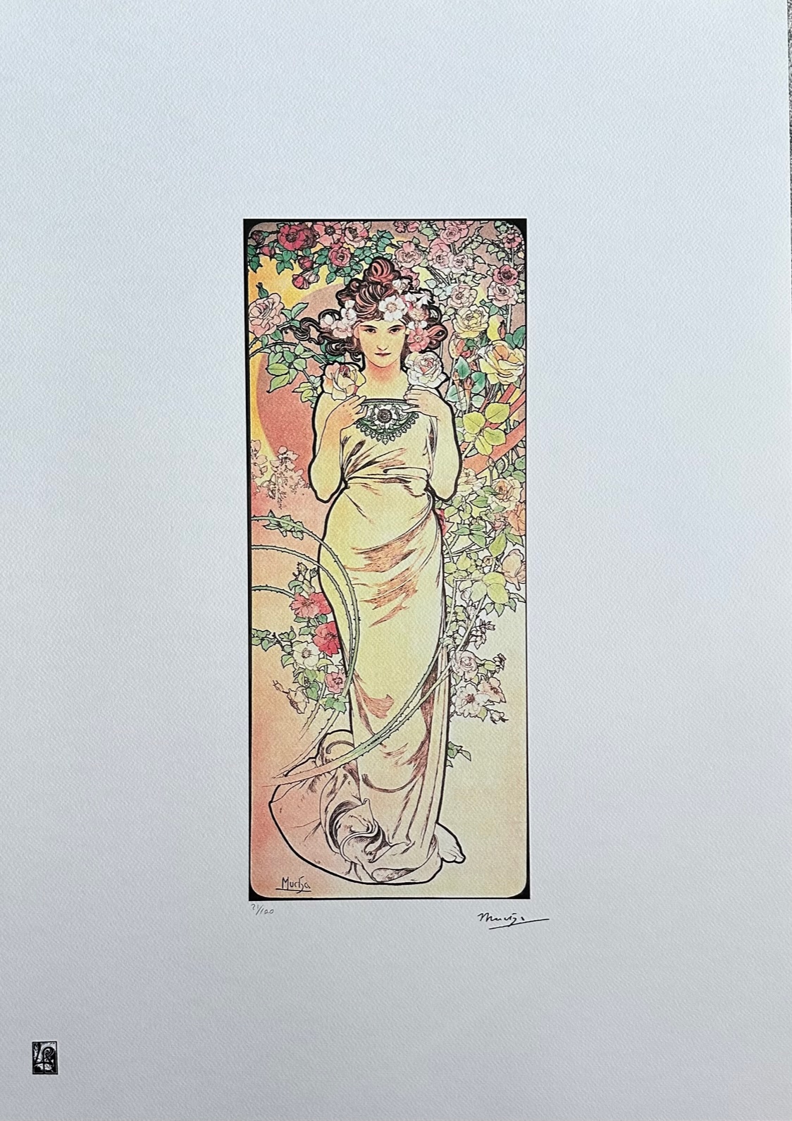 La Femme Animee en Fleurs - Alphonse Marie Mucha – Image 1