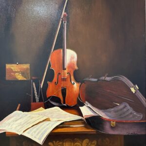 Violon et Partition de Musique - Ecole Française Xxe