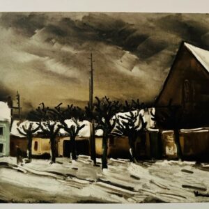 Les Tilleuls Sous la Neige - De Vlaminck Maurice