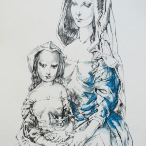 Femme et Enfant 1964 - Tsuguharu Léonard Foujita