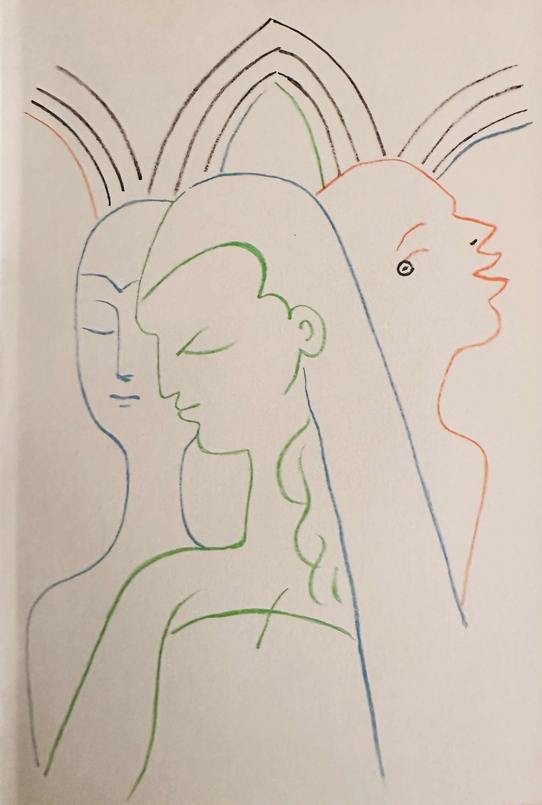 Trois Figures dans une Eglise (1957) - Cocteau Jean – Image 1