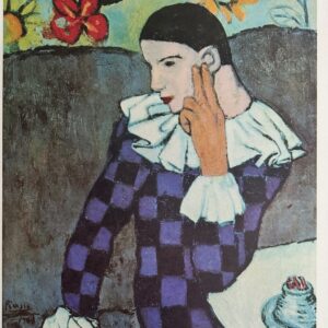 Arlequin Pensif - Picasso Pablo