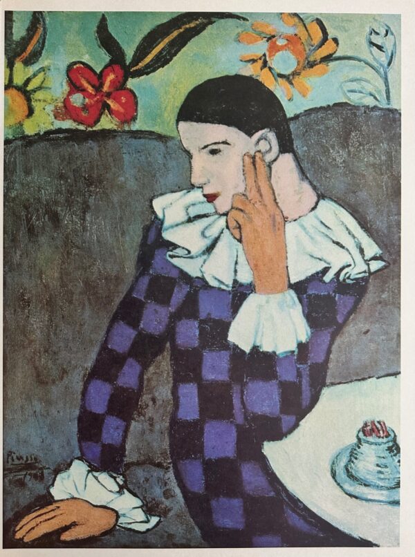 Arlequin Pensif - Picasso Pablo