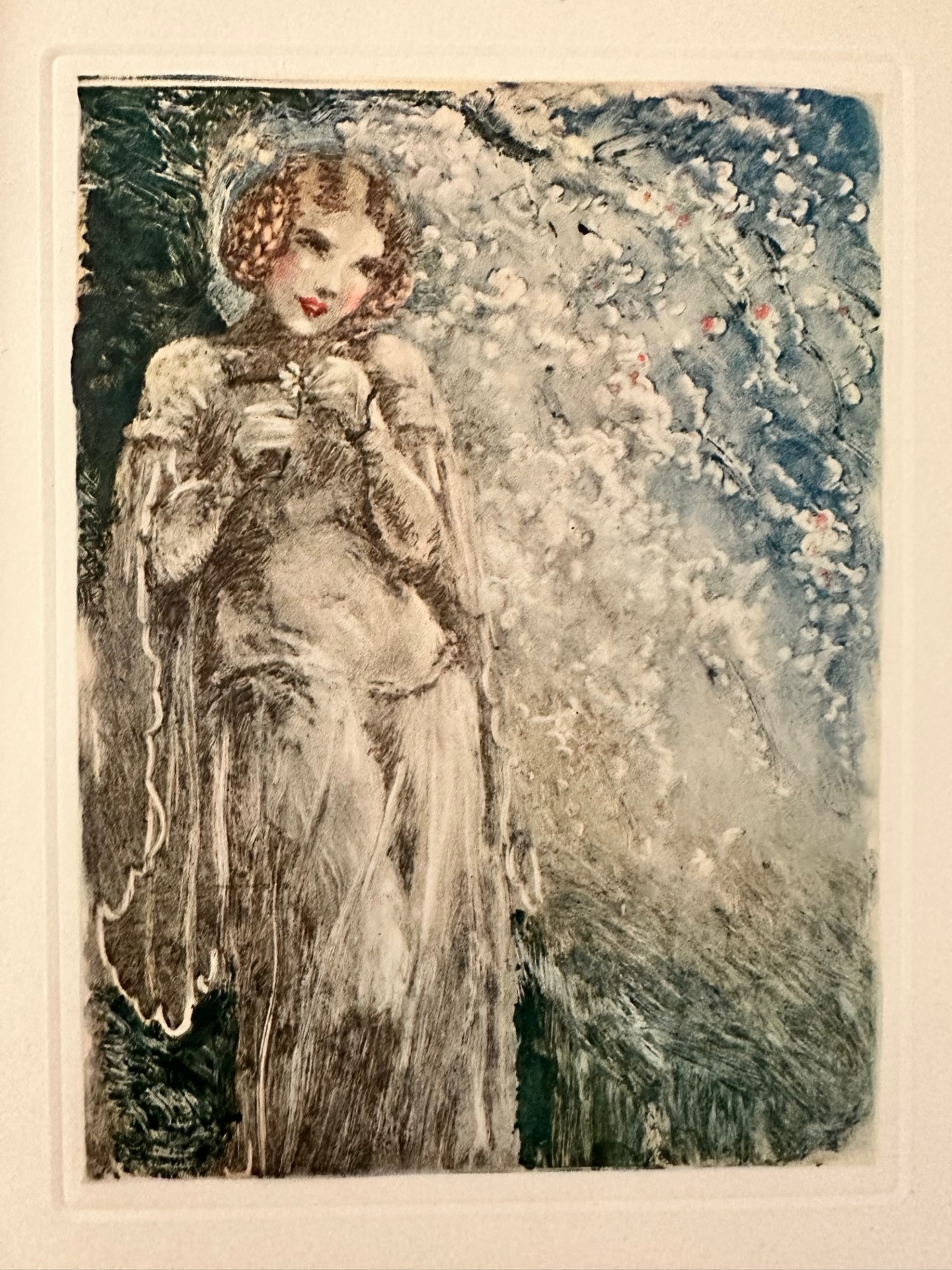 Elle Cueille une Marguerite et en Arrache les Petales les Uns Apres les Autres - Icart Louis – Image 1