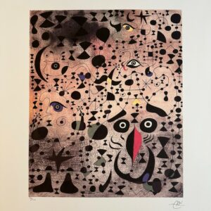 Le Bel Oiseau Revelant L'inconnu A un Couple D'amants - Joan Miro