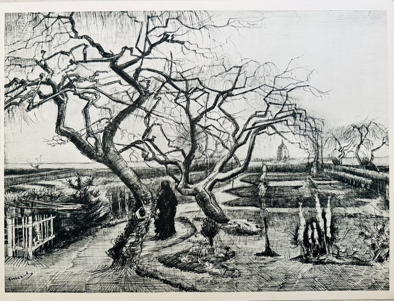 Le Jardin du Presbytere Nuenen en Hiver - Vincent Van Gogh – Image 1
