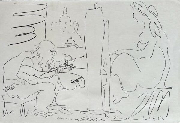 Le Peintre et Son Modèle 1962 - Pablo Picasso