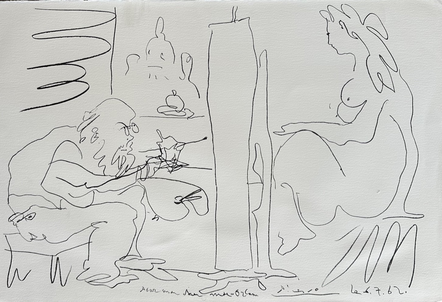 Le Peintre et Son Modèle 1962 - Pablo Picasso – Image 1