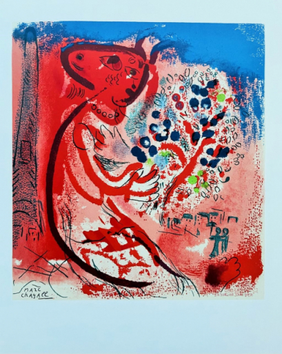 Femme aux Fleurs - Marc Chagall