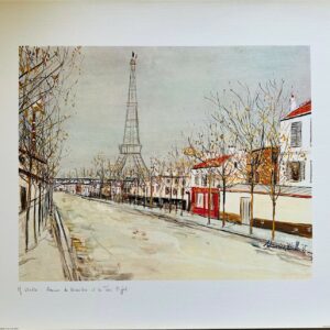 Avenue de Versailles et la Tour Eiffel - Maurice Utrillo