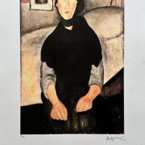 Jeune Fille A la Robe Noir - Modigliani Amedeo