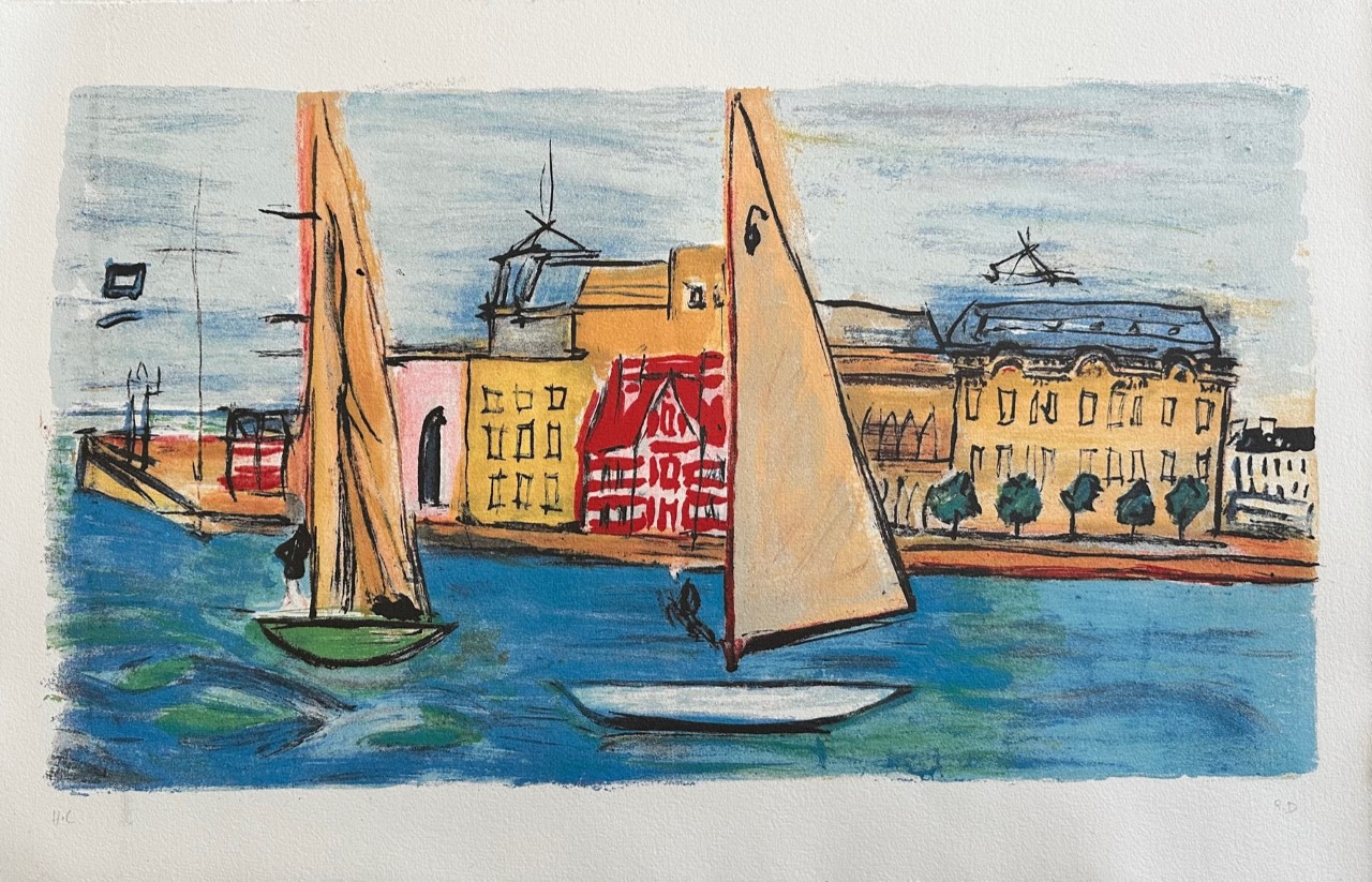 Depart des Voiliers du Port D’honfleur - Dufy Raoul – Image 1