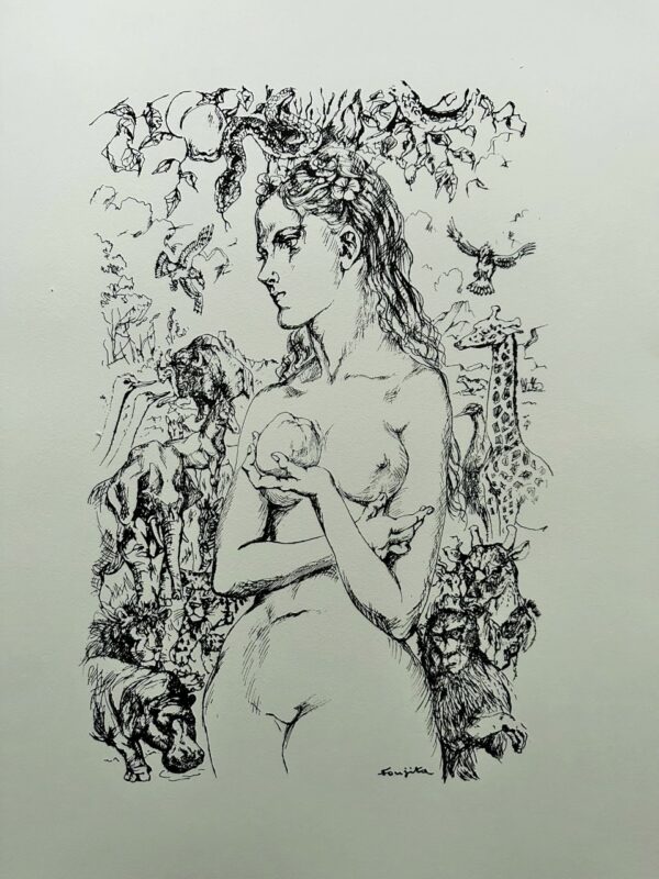Eve au Jardin D'eden, 1959 - Tsuguharu Léonard Foujita