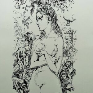 Eve au Jardin D'eden, 1959 - Tsuguharu Léonard Foujita