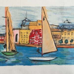 Depart des Voiliers du Port D'honfleur - Raoul Dufy