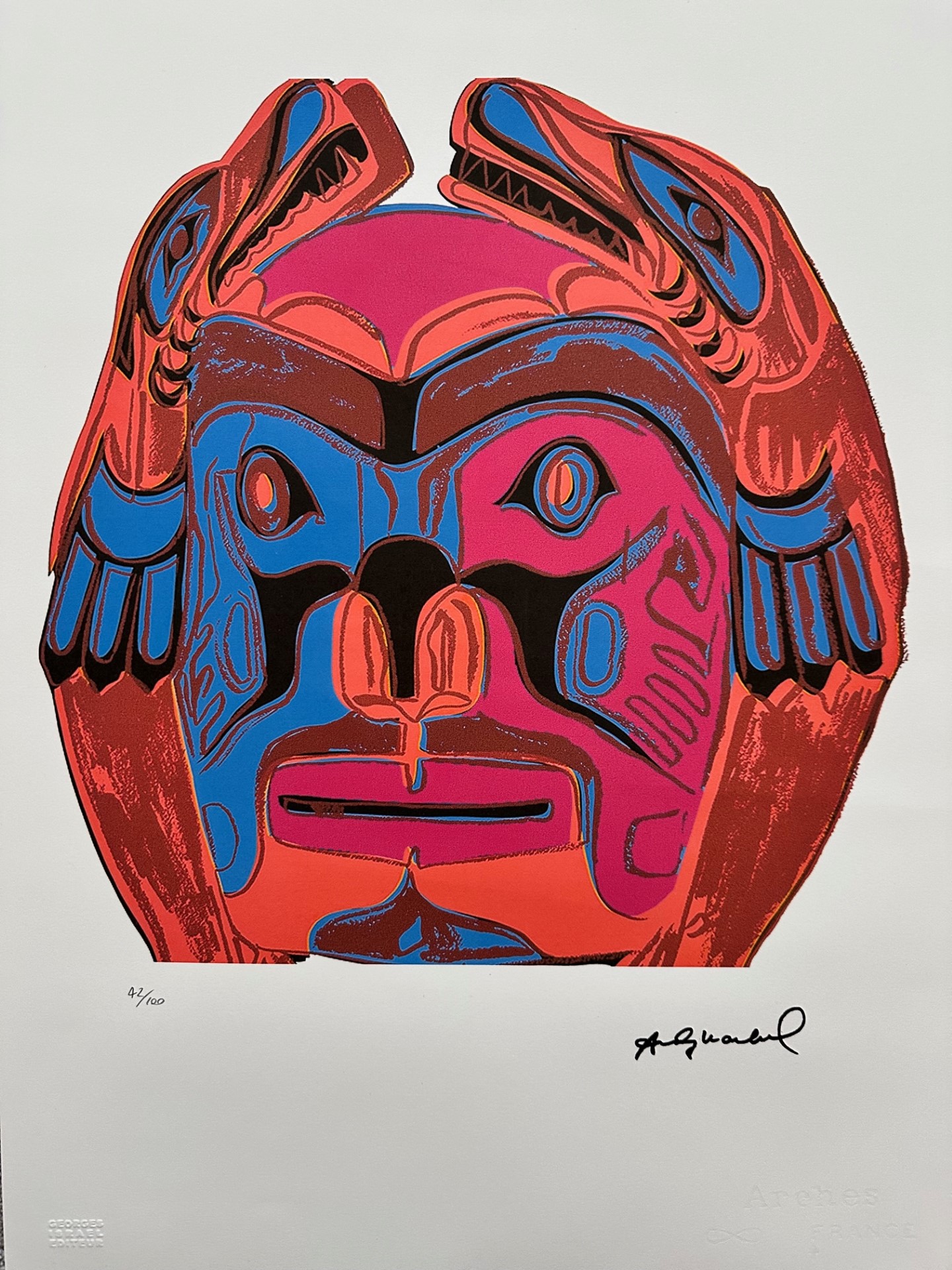 Northwest Coast Mask - Andy Warhol – Image 1