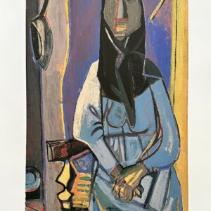 Catalane sur Fond Bleu - Edouard Pignon