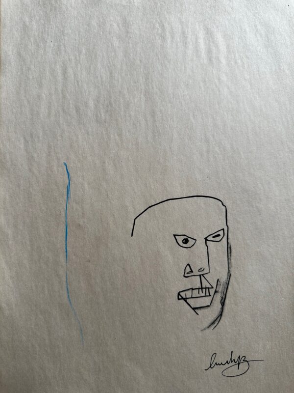 Untitled - Jean-Michel Attribué À" "Basquiat