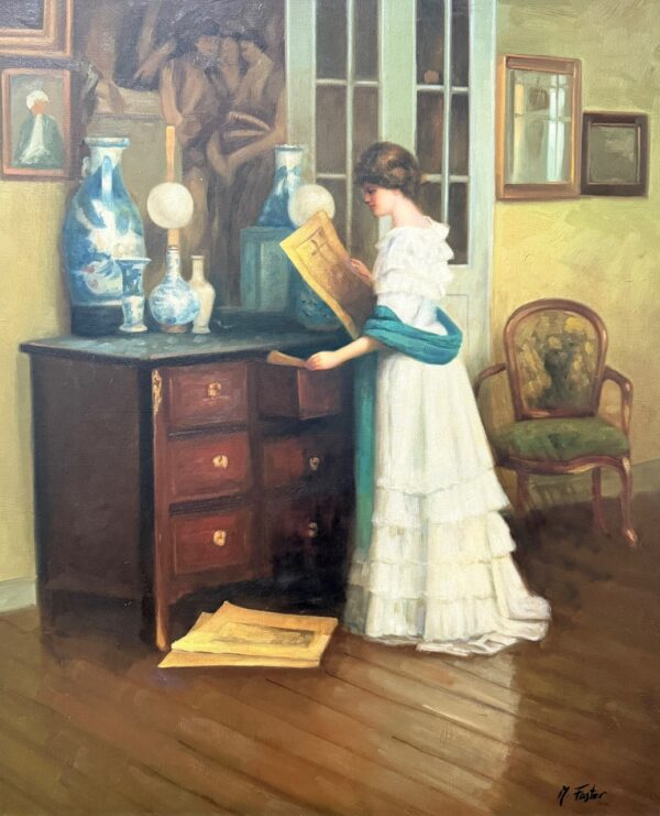 Femme en Intérieur - Ecole Française Xxe