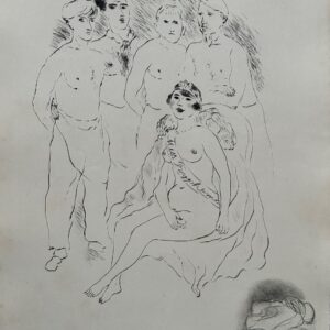 Marcel Vertès - Gravure À La Pointe Sèche