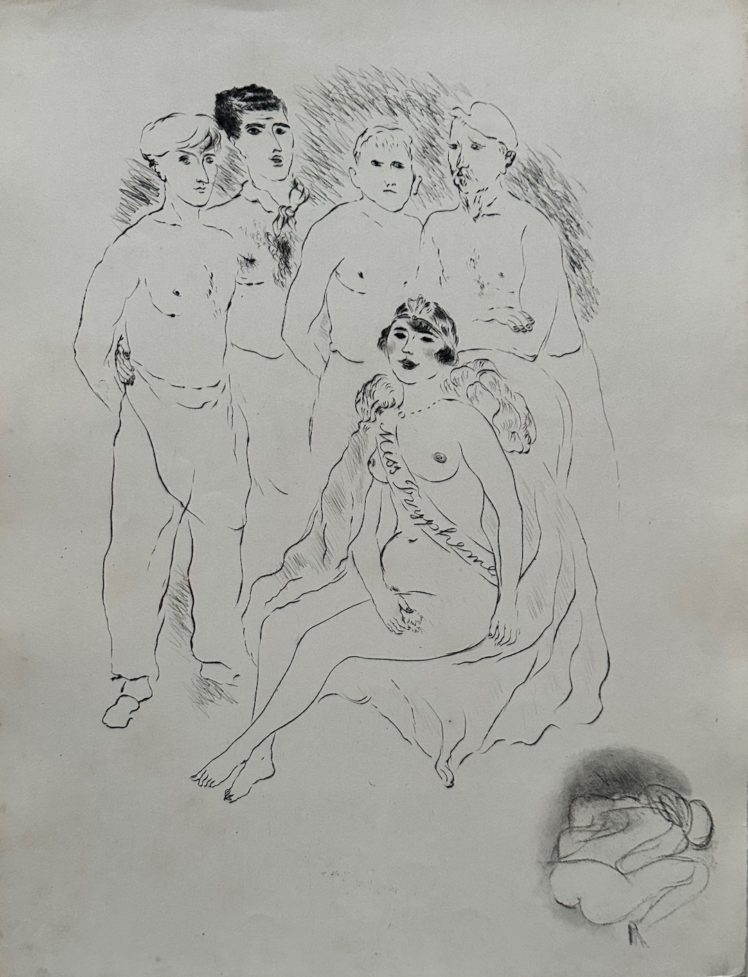 Marcel Vertès - Gravure À La Pointe Sèche – Image 1