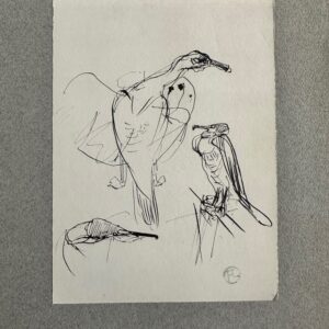Grand Cormoran Bronze - Henri De Toulouse-Lautrec