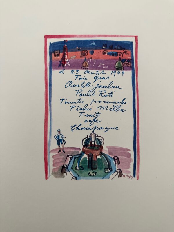 Le Menu de la Liberation - Dufy Raoul
