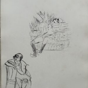 Marcel Vertès - Gravure À La Pointe Sèche