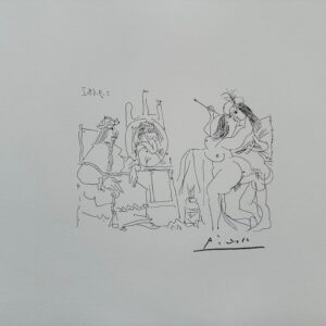 Le Pape A Fait Apporter Son Fauteuil - Pablo Picasso